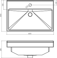 Акватон Мебельная раковина Fest 60 – фотография-2
